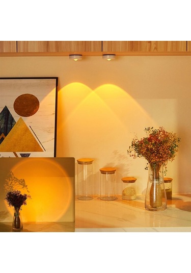 Led Kablosuz Günbatımı Lambası Gece Işığı Projektör  Led Işıkları Gün Batımı Çok Renkli