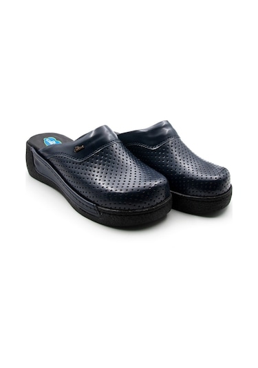 Dr.Comfort Ortopedik Deri Hemşire Sabo Terlik Lacivert-Lacivert
