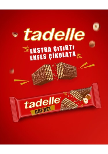 Tadelle Çikolatalı Gofret 28 Gr X 28 Adet