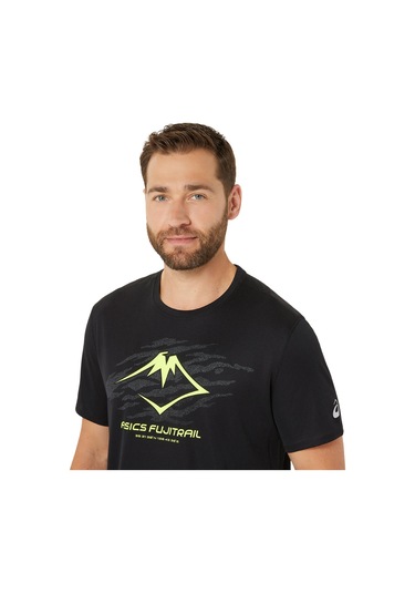 Asics Fujıtraıl Logo Ss Top Erkek Siyah Kısa Kollu Tshirt 2011c981-002 Siyah