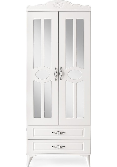 Sahra 2 Kapılı 2 Çekmeceli Gardrop Elbise Dolabı 80x48x210cm 001 Sahra 2 Kapılı 2 Çekmeceli Gardrop Elbise Dolabı 80x48x210cm 001