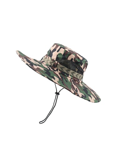 Erkekler İçin Geniş Kenarlı Güneşten Koruyucu Şapka, Yazlık Rüzgar Geçirmez Balıkçı Şapkası, Uv Korumalı Kova Tasarımı, Outdoor Ve Spor Aktiviteler İçin Pratik Aksesuar Yeşil