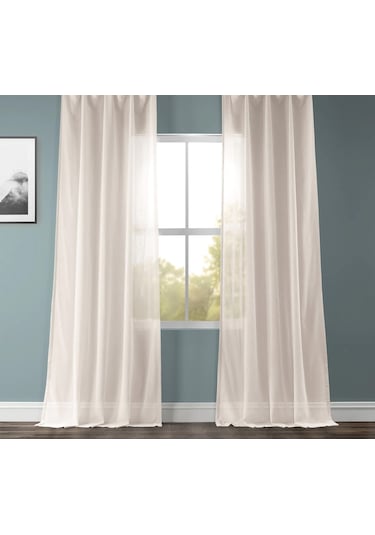 Evdepo Home Kullanıma Hazır Keten Tül Perde (541075355)