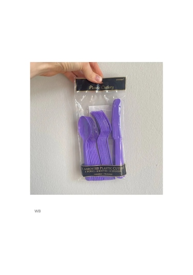 Plastikovye Odnorazovye Pribory: Vilka, Noz, Lozka Mor Plastik Tek Kullanımlık Çatal Bıçak Takımı 24 Adet 91173002 25