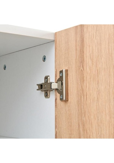 Just Home Aynalı Portmanto - Sonoma / Beyaz Sonoma / Beyaz