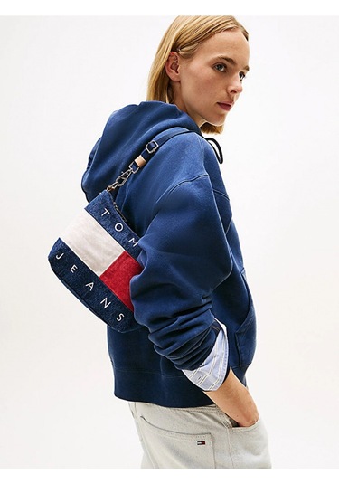 Tommy Hilfiger Tjw Arşiv Denim Omuz Kadın Mavi Omuz Çantası Aw0aw182131af Mavi