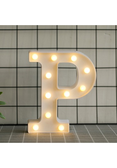 Hfambition Led Harf Işığı P - Pvc Malzeme, Isı Beyaz Işık, Ev Dekorasyonu, Özel Günler, Duvar Veya Masaüstü, 2xaa Pil Gerekiyor Pil Yok Diğer