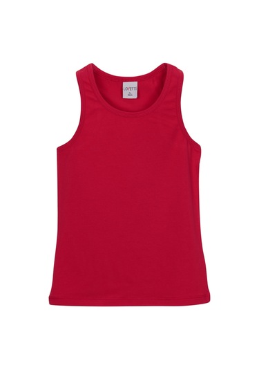 Lovetti Açık Kırmızı Kız Çocuk Düz Basıc Yüzücü Atlet Açık Kırmızı