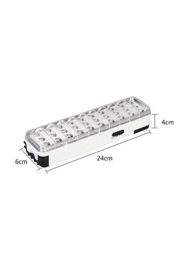 Konesam 30 Led Akıllı Acil Işık - Ev Ve Kamp Kullanıma Uygun, Beyaz Işık 2 Seviye, Duvar Montajlı/el Tutan/üstte Konulabilir, Yüksek Verimli Pil, Avrupa Standartı 220v-240v Beyaz