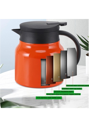 Erkek Su Şişesi Su Şişeleri Paslanmaz Çelik Yetişkin Termos Matara Yalıtımlı Şişeler Vakumlu Mataralar Filtreli Kahve Ev Büyük Kapasiteli Taşınabilir Hediye Siyah 1000ml