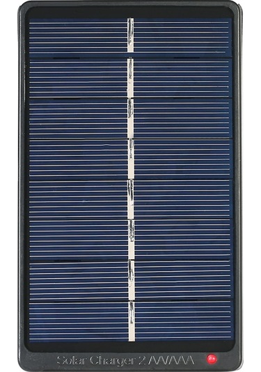 Güneş Enerjili 2 Adet Aa/aaa Şarj Edilebilir Pil Şarj Cihazı, Led Göstergeli, Taşınabilir, 1w 4v Panel