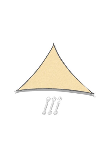 Springsun Üçgen Şekilli Uv Korumalı Bahçe Gölgelik Perdesi - Yaz Serinliği İçin Haki