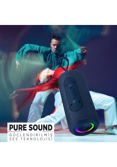 Polosmart Fs102 Kablosuz Bluetooth Rgb Aydınlatmalı Hoparlör Speaker 5w Navy