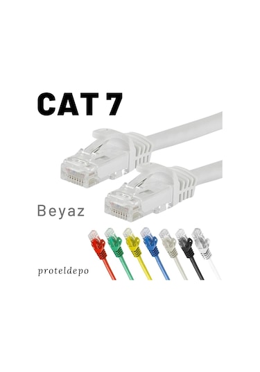 Irenis Cat7 Kablo Ethernet Network Internet Lan Ağ Kablosu 15 M Sarı