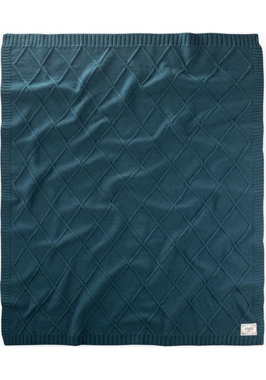 Triko Battaniye 80x100 CM Petrol Petrol Mavi