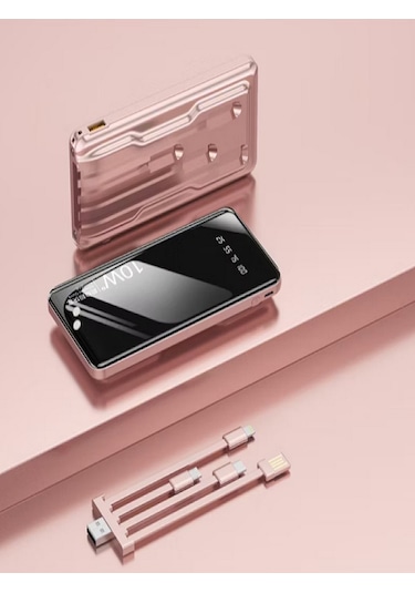 Kendinden Kablolu 10.000 Mah Powerbankk