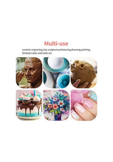 Monyee 23 Parça Fırçalar, Kesiciler Ve Basma Kalemleri İle Toplam Hamur Çalışma Aleti Seti