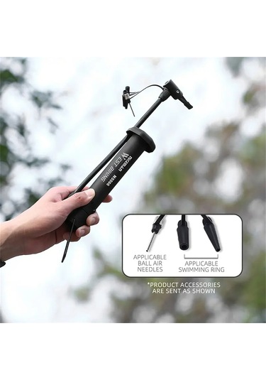 Yifomall Mavi Mini Bisiklet Pompa, Mtb Yolları İçin, Schrader Valfi, Futbol-basketbol-halka Şişirme, Hafif Ve Taşınabilir