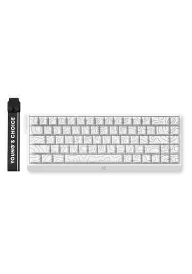 Mchose Ace68 E-sport White Topographic %65 Hall Effect Uranus Man