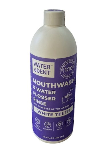 Waterdent Mouthwash Water Flosser Rinse White Teeth 500 Ml