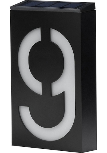 Güneş Enerjili Numaralı Led Işıklı Dijital Bahçe Aydınlatması