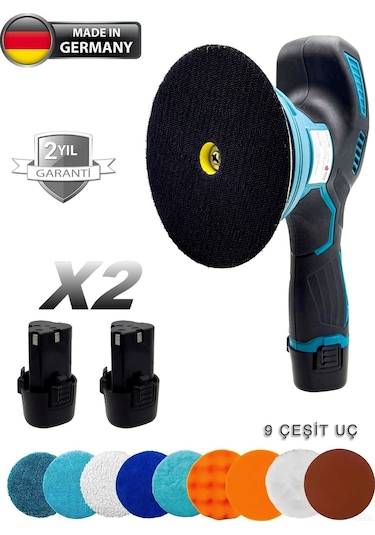 6 Kademe Devir Ayarlı Pasta Cila Polisaj Zımpara Makinesi Full
