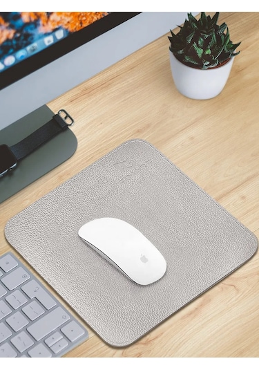 Gimarz Gimarz Deri Mousepad 25x25 Gümüş 215012060