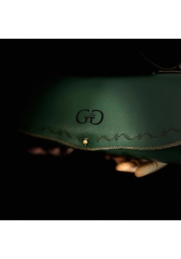 Hakiki Deri, El Yapımı Bayan Çanta, Bayan Cüzdan Larissa V40 Yeşil