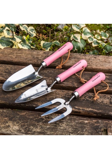 Gardenwind P1729003 Paslanmaz 3lü Bahçe Seti Kürek Ve Dirgen