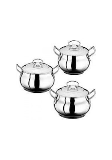 Inter Çelik Gülistan 3 Lü Mini Tencere Seti