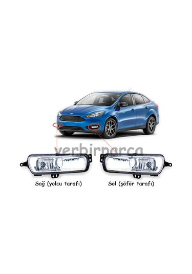 FORD FOCUS ÖN SİS FARI SAĞ SOL TAKIM
