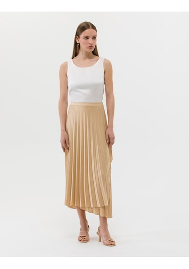 Pierre Cardin Kadın Bej Etek Dokuma 50268502-vr011 Bej