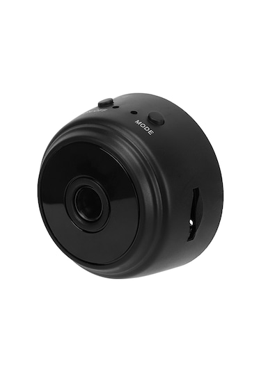 Vkemall Küçük Wifi Kamera 1080p Hd Gece Görüşü, Manyetik Arka Kapak, 240mah Dahili Batarya İle Ev/ofis İzleme Siyah