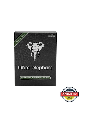 White Elephant 9mm Kömürlü Pipo Filtresi 150li Paket 352470