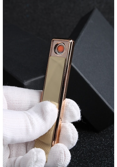 Silvio Monetti Sarı Şarjlı Usb Çakmak SMC401R003