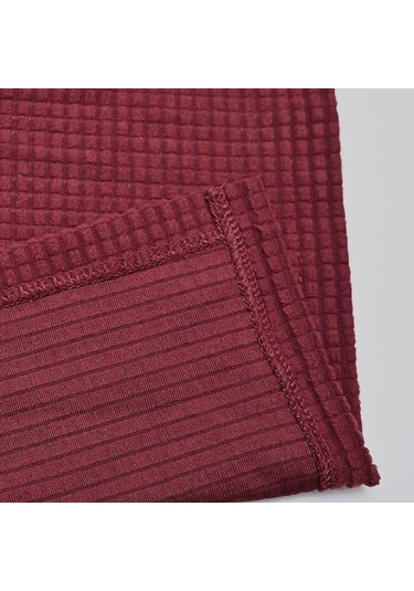 Suofeng Kırmızı Bambu Dokulu Koltuk Kol Halkası Seti - Yıkanabilir, Kaymazsız, Tüm Mevsimler İçin - 10 Adet Çivi İle Şarap Kırmızısı