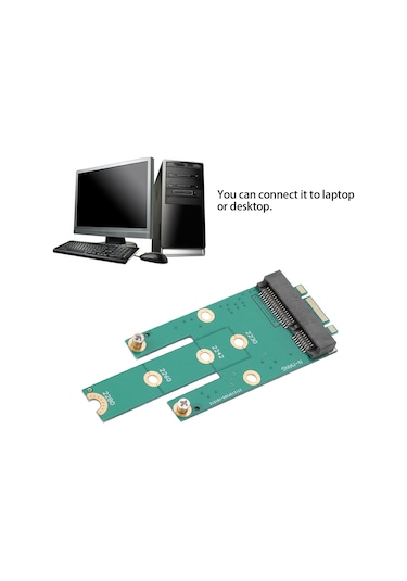 Shineyee Msata'dan Ngff'e Adaptör Kartı - 3x5cm Ssd Desteği, Hız Değişmez, Laptop/pc Uyumlu, Hafif Ve Yüksek Kalite