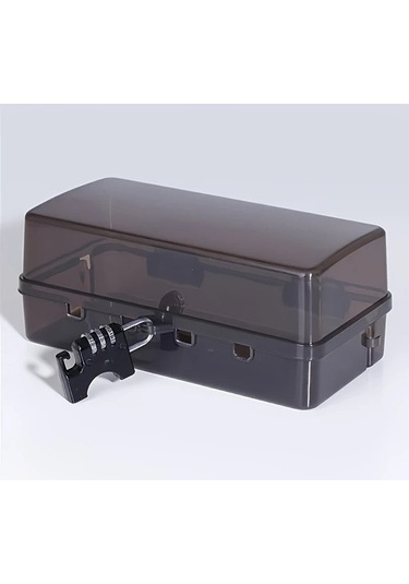 Fastbuy Dream011 Siyah Açık Su Geçirmez Güç Şeridi Kapağı - Hava Koşulları İçin Dayanıklı Şarj Cihazı Koruyucu Montaj Braket