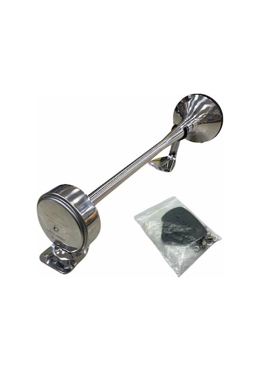 Havalı Korna Tekli Krom 520 Mm Marin Valf Ve Bobin Mevcut Değil