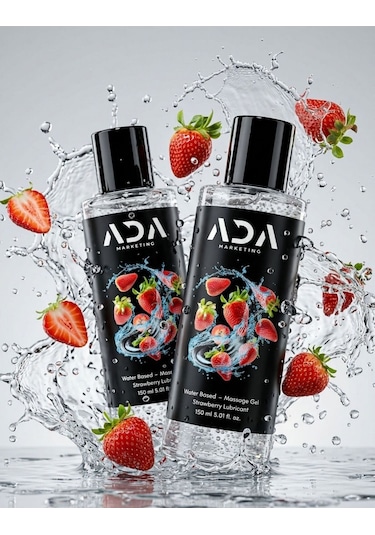 2 Adet 150ml Çilek Aromalı Kayganlaştırıcı Jel