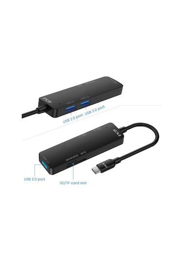 Inca Itpc-5t 5'li Tip-c Hub Usb 3.0+ 2 Usb 2.0+sd