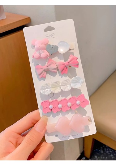 Bijoubijou Saç Tokası Seti 245695471 Pembe