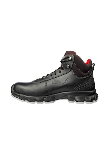 Puma Safety Condor Mid Siyah Çelik Burunlu Nubuk Deri İş Ayakkabısı S3 Src Esd Siyah