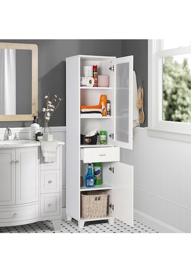 Lake Çok Amaçlı Banyo Ve Mutfak Dolabı Beyaz Çok Renkli