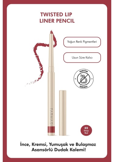 Farmasi Dudak Kalemi 02 Deep Red