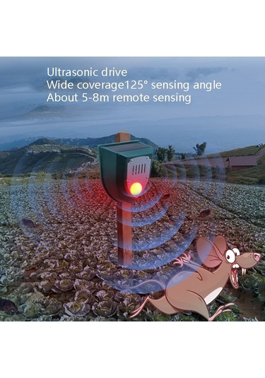 Cbtx N911M Solar Rouse Alarm Lambası Kızılötesi İndüksiyon Hayvan Kovucu
