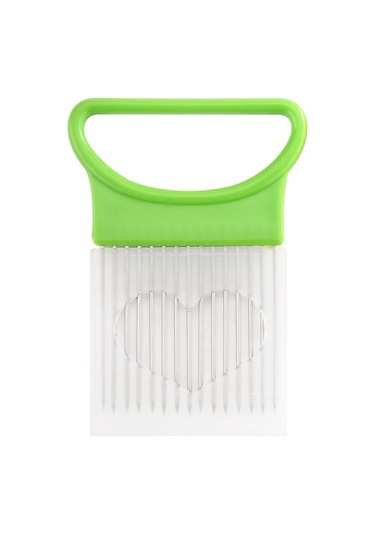 Yeşil Meyve Gadget Handy Paslanmaz Çelik Soğan Tutucu Patates Güvenliği Pişirme Araçları Dilim Kesme Yardımı Yeşil