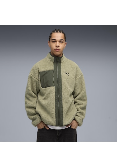 Puma Reversible Sherpa Jacket Erkek Yetişkin Ceket Haki