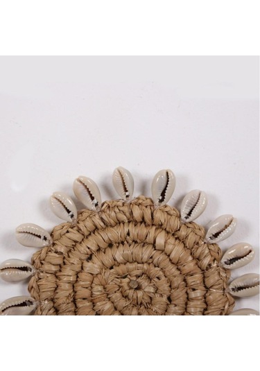 Shell Rafya Bardak Altlığı 13cm Dekor