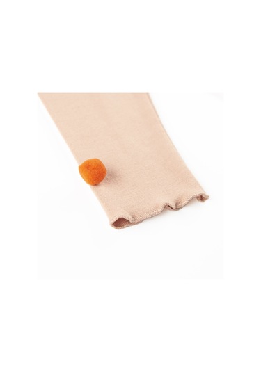 Panço Kız Çocukponponlu Tayt Siyah 2321gb12007-3458 001